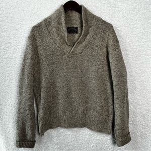 Vtg Skagg A Ragg Wool Fisherman Sweater men’s knit pull over high collar rag top